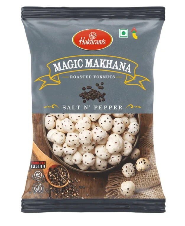 Haldirams Makhana Roasted Foxnut Salted & Pepper 30G