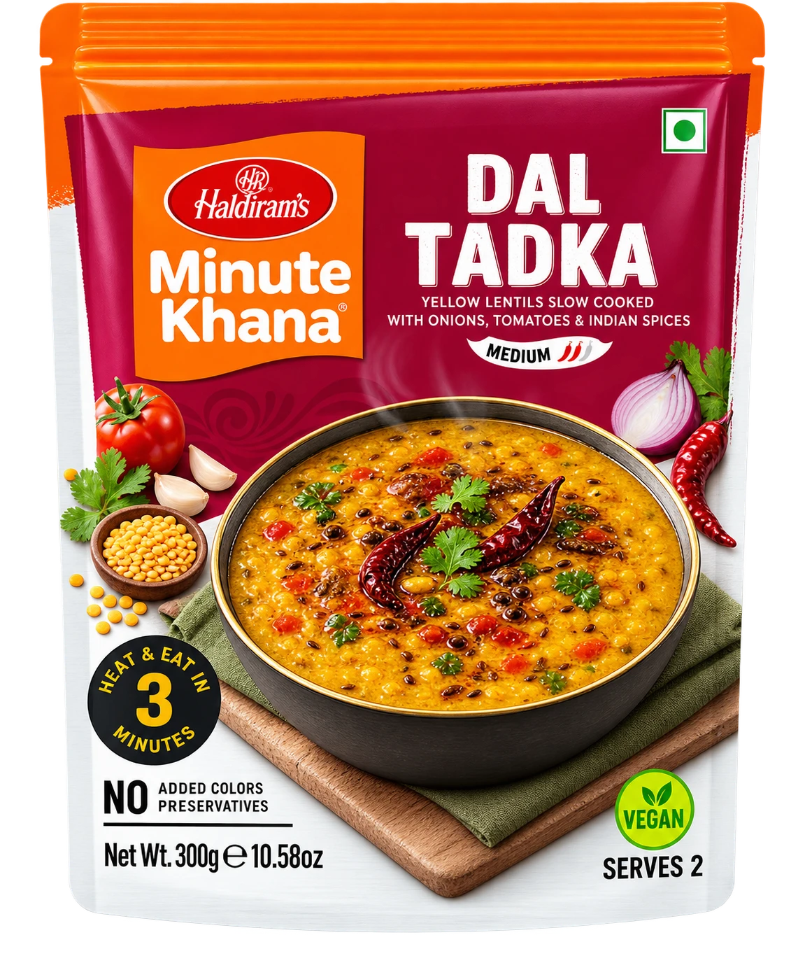 Haldiram's Dal Tadka Żółta soczewica z przyprawami