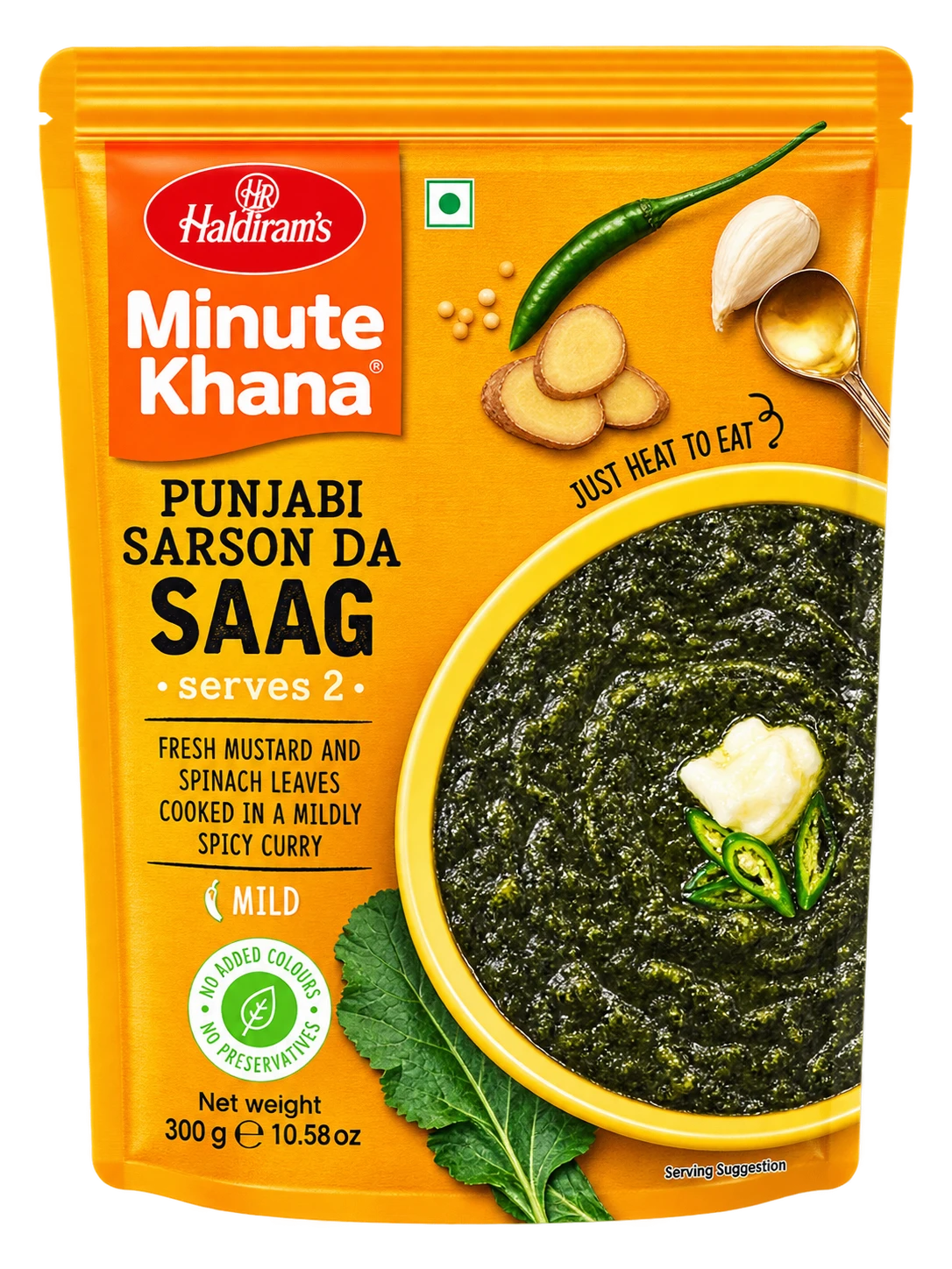 Haldiram's Sarson Da Saag Zielenina gorczycy w sosie