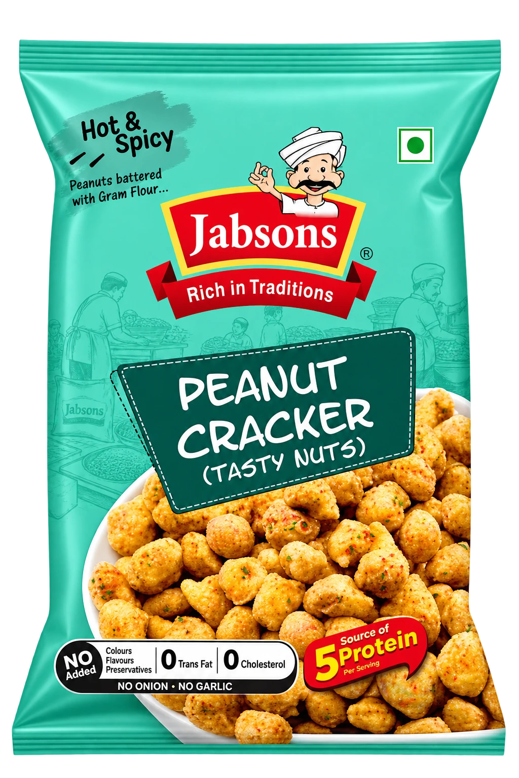 Jabsons Chrupiące Orzeszki Peanut Cracker 140 g