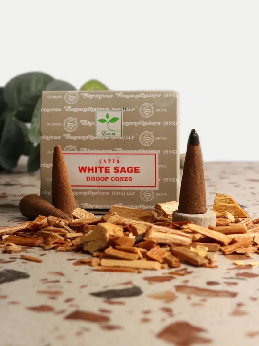 Satya White Sage Dhoop Cones
