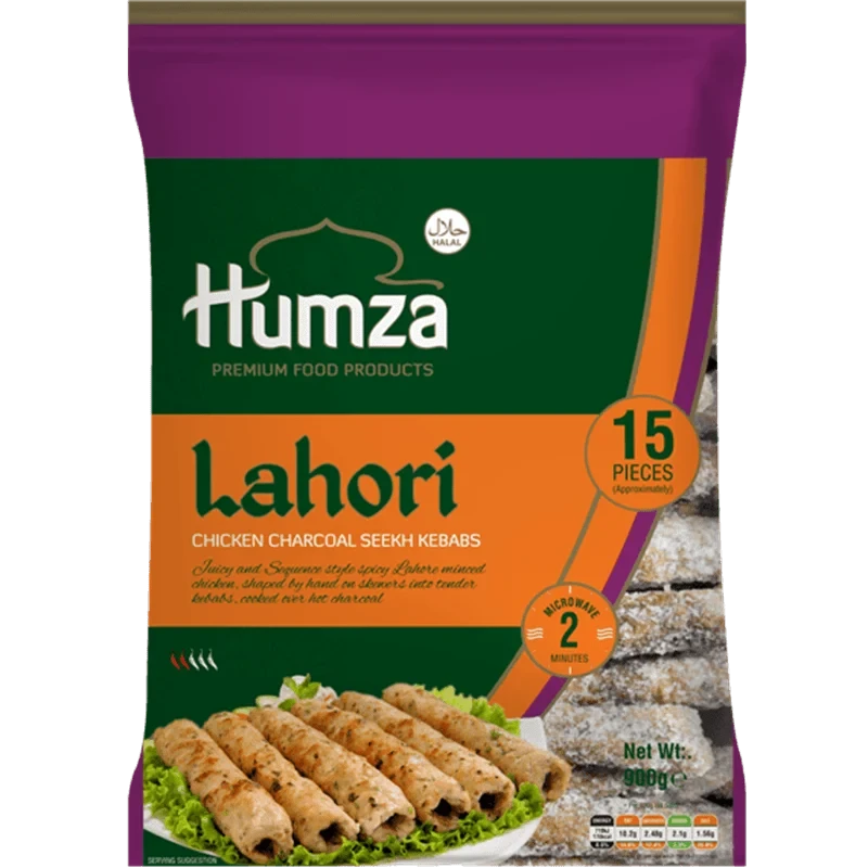 Humza Lahori Charcoal Seekh Kebab (Chicken) 900g