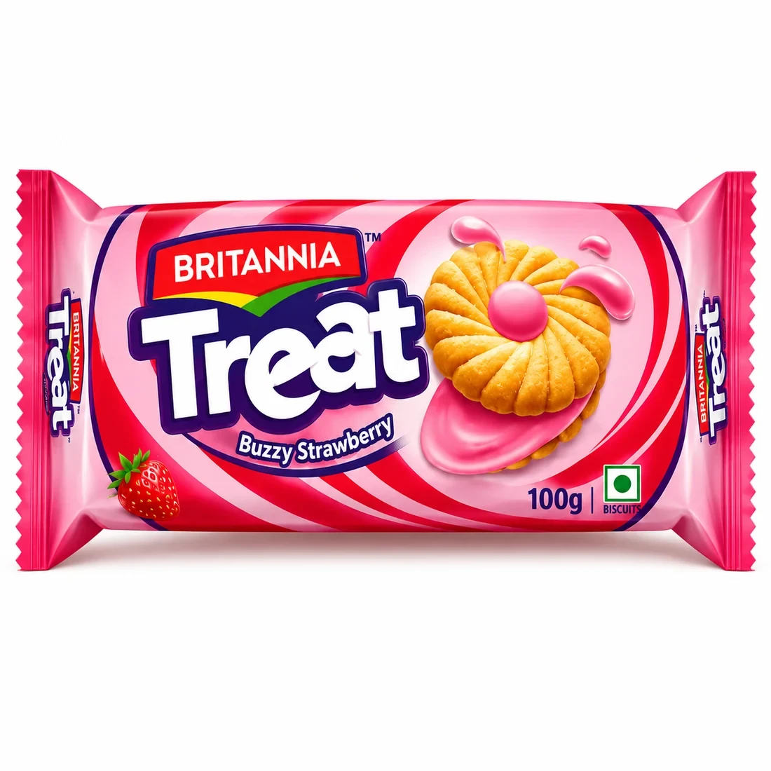 Britannia Treat Strawberry 100g